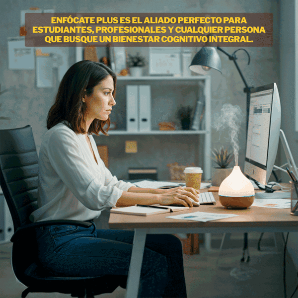 Aceite Esencial Enfócate Plus: Concentración, Calma y Bienestar Mental